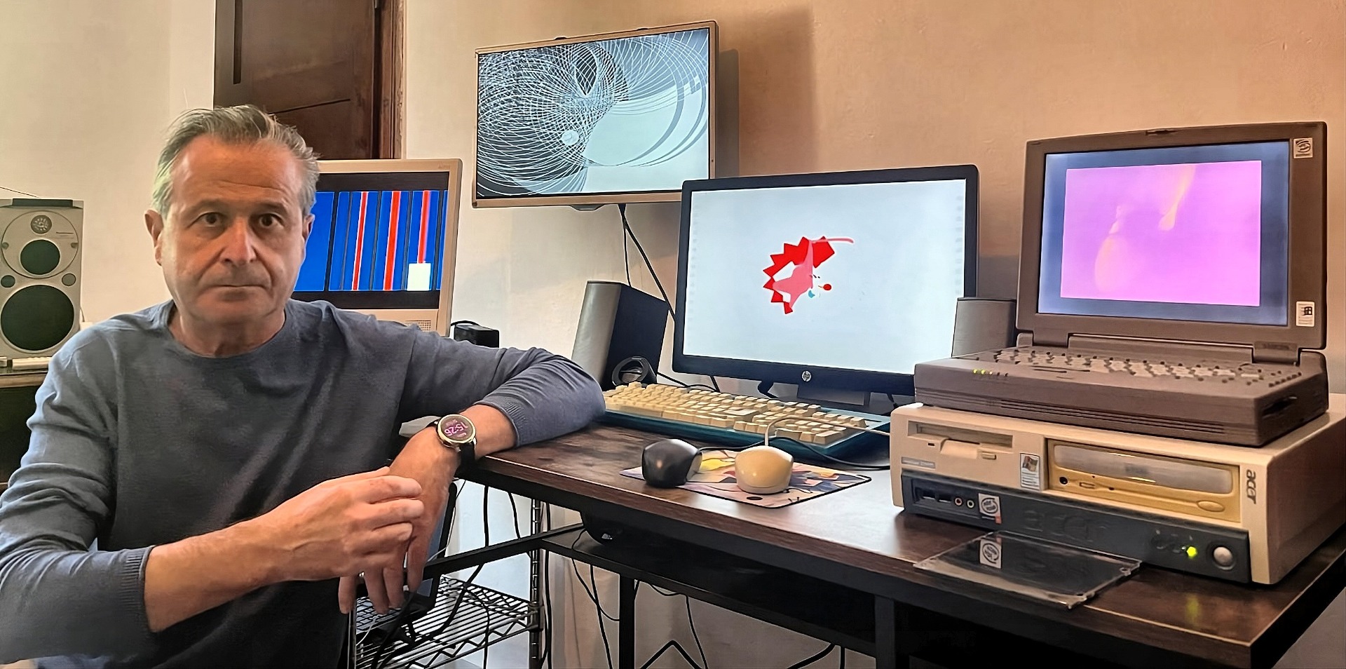 L'artista Sergio Maltagliati