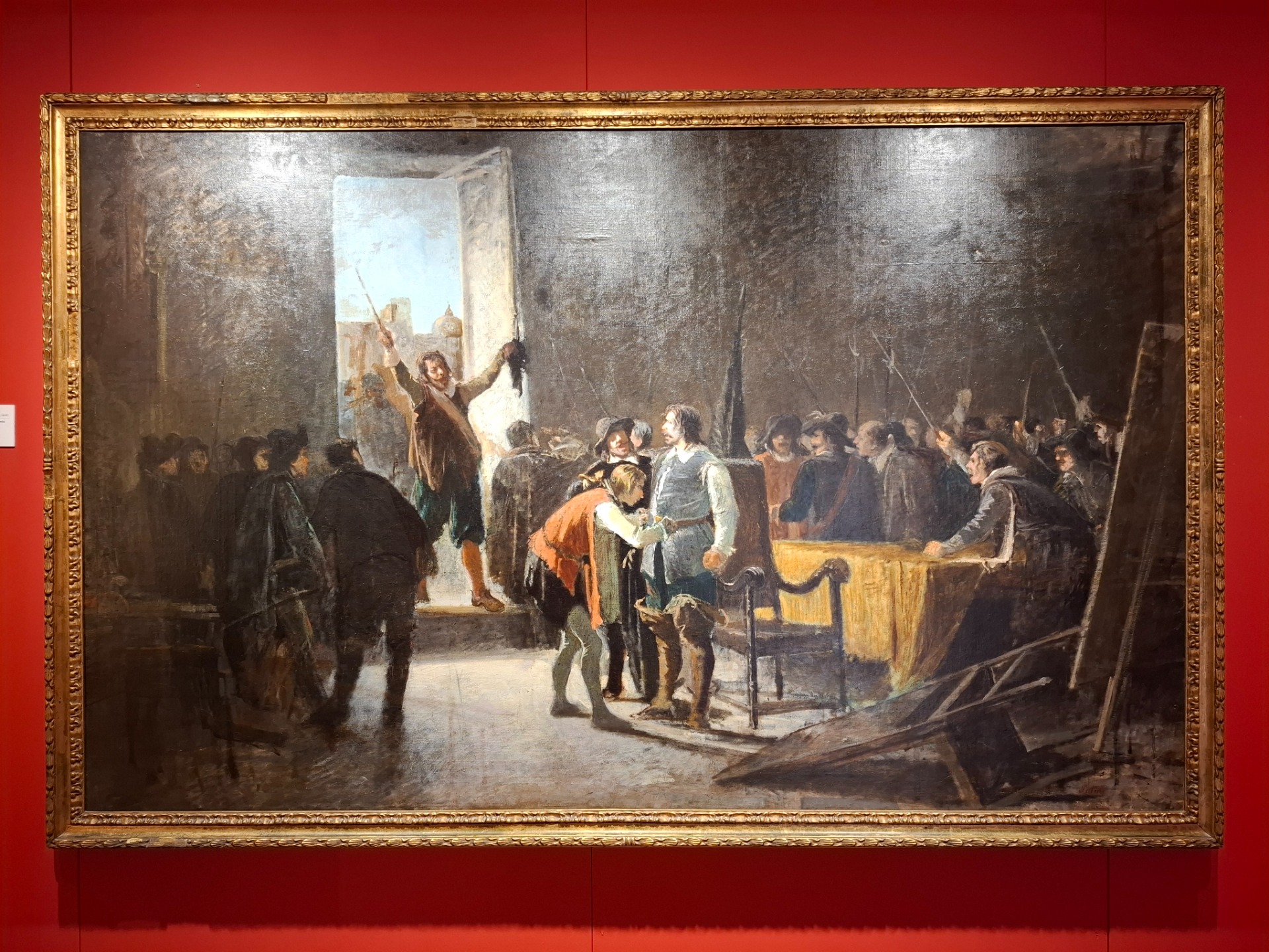 T. Patini. L'erede (1906). Olio su tela, cm 132x176, Comune di Calascio (AQ).